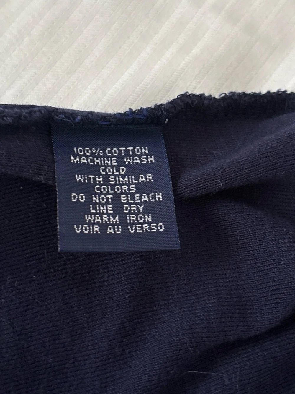 Ralph Lauren Navy Long-Sleeve Polo with Pink Accents